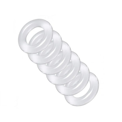 Male 6pcs 1 set Silicone Penis lock Cock Ring bondage Erection Delay Ejaculation Reusable Enlargement ball stretcher Sex Toy Men