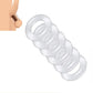 Male 6pcs 1 set Silicone Penis lock Cock Ring bondage Erection Delay Ejaculation Reusable Enlargement ball stretcher Sex Toy Men
