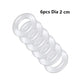 Male 6pcs 1 set Silicone Penis lock Cock Ring bondage Erection Delay Ejaculation Reusable Enlargement ball stretcher Sex Toy Men