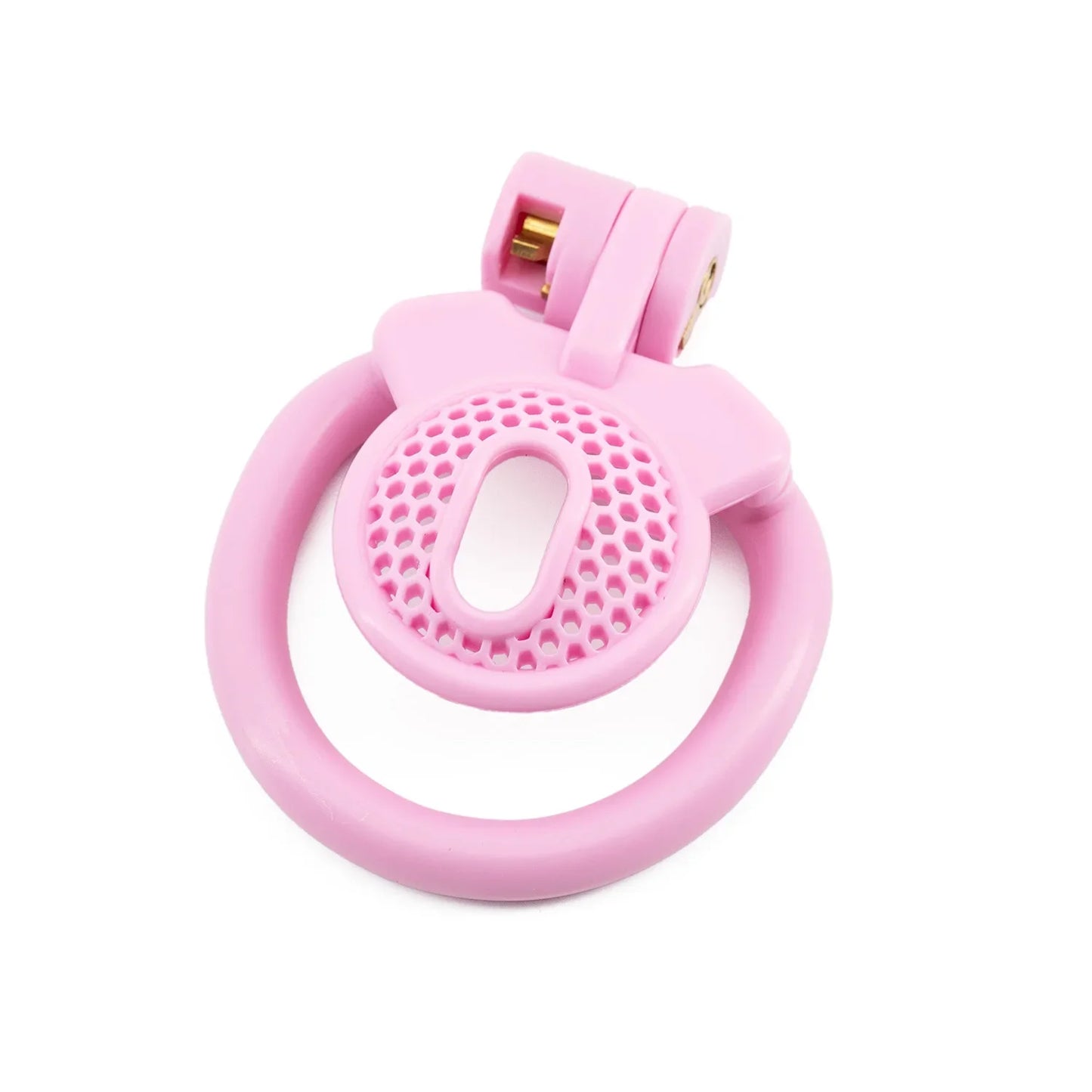 Male ABS Chastity Cage Flat Breathable Lock Porous Bdsm Lock Male Chastity Device with 4 Penis Rings Cock Cage Adult Sex Toys18+