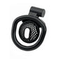 Male ABS Chastity Cage Flat Breathable Lock Porous Bdsm Lock Male Chastity Device with 4 Penis Rings Cock Cage Adult Sex Toys18+