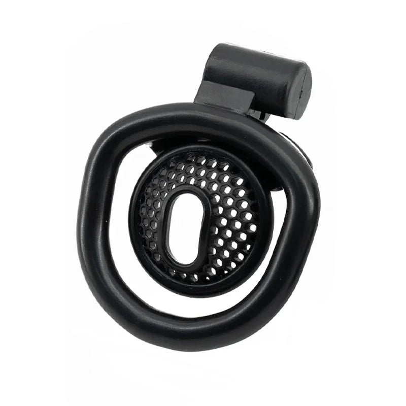 Male ABS Chastity Cage Flat Breathable Lock Porous Bdsm Lock Male Chastity Device with 4 Penis Rings Cock Cage Adult Sex Toys18+