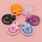 Male ABS Chastity Cage Flat Breathable Lock Porous Bdsm Lock Male Chastity Device with 4 Penis Rings Cock Cage Adult Sex Toys18+