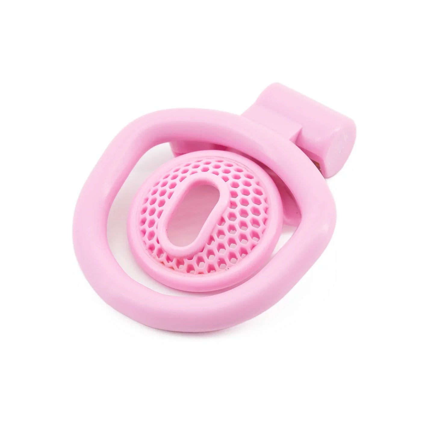 Male ABS Chastity Cage Flat Breathable Lock Porous Bdsm Lock Male Chastity Device with 4 Penis Rings Cock Cage Adult Sex Toys18+