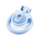 Male ABS Chastity Cage Flat Breathable Lock Porous Bdsm Lock Male Chastity Device with 4 Penis Rings Cock Cage Adult Sex Toys18+
