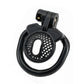 Male ABS Chastity Cage Flat Breathable Lock Porous Bdsm Lock Male Chastity Device with 4 Penis Rings Cock Cage Adult Sex Toys18+