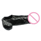 Male Ball Stretcher Scrotum Penis Enlargement Time Delay Condom Male Cock Extender Penis Dildo Enhancer Sleeve Sex Toys For Men