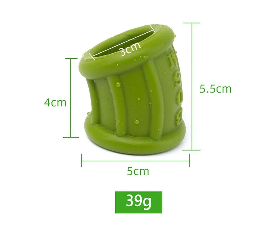 Male Ball Stretcher Scrotum Ring Soft Liquid Silicone Stretchable Scrotum Bondage Penis Ring Ejaculation Delay Cock Ring Sex Toy