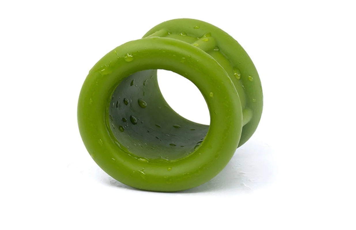 Male Ball Stretcher Scrotum Ring Soft Liquid Silicone Stretchable Scrotum Bondage Penis Ring Ejaculation Delay Cock Ring Sex Toy