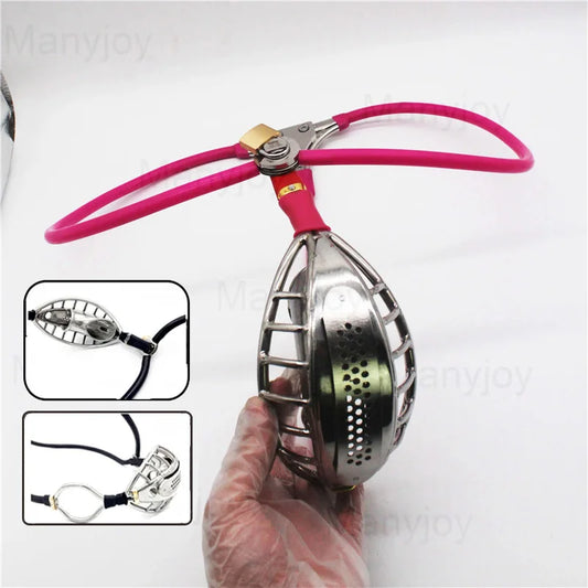 Male Chastity Belt Lockable Anti-cheating Stainless Steel Chastity Device Bondage Adult Game Cock Rings Sex Toys for Men Gay