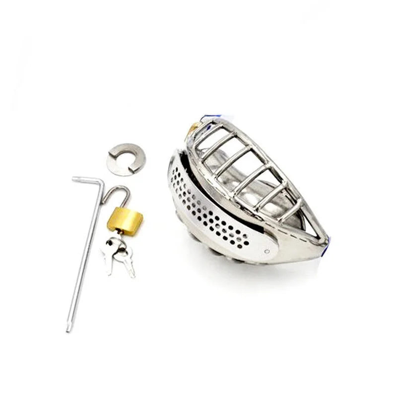 Male Chastity Belt Lockable Anti-cheating Stainless Steel Chastity Device Bondage Adult Game Cock Rings Sex Toys for Men Gay