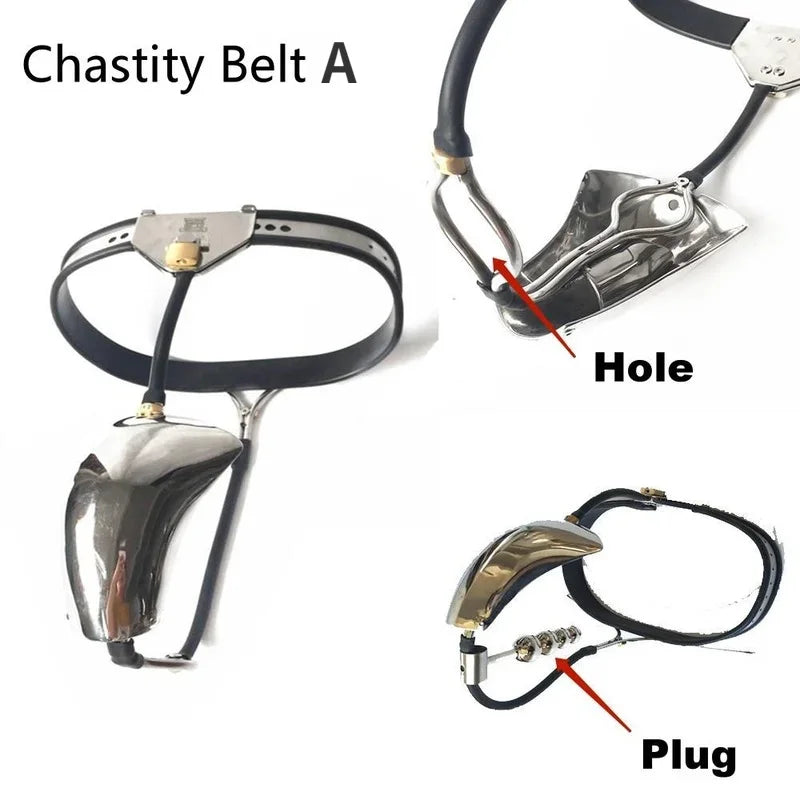Male Chastity Belt Penis Bondage Chastity Device Cock Cage Anal Beads Anus Ring Cbt Urethral Chastity Cage Sex Toys for Men Gay