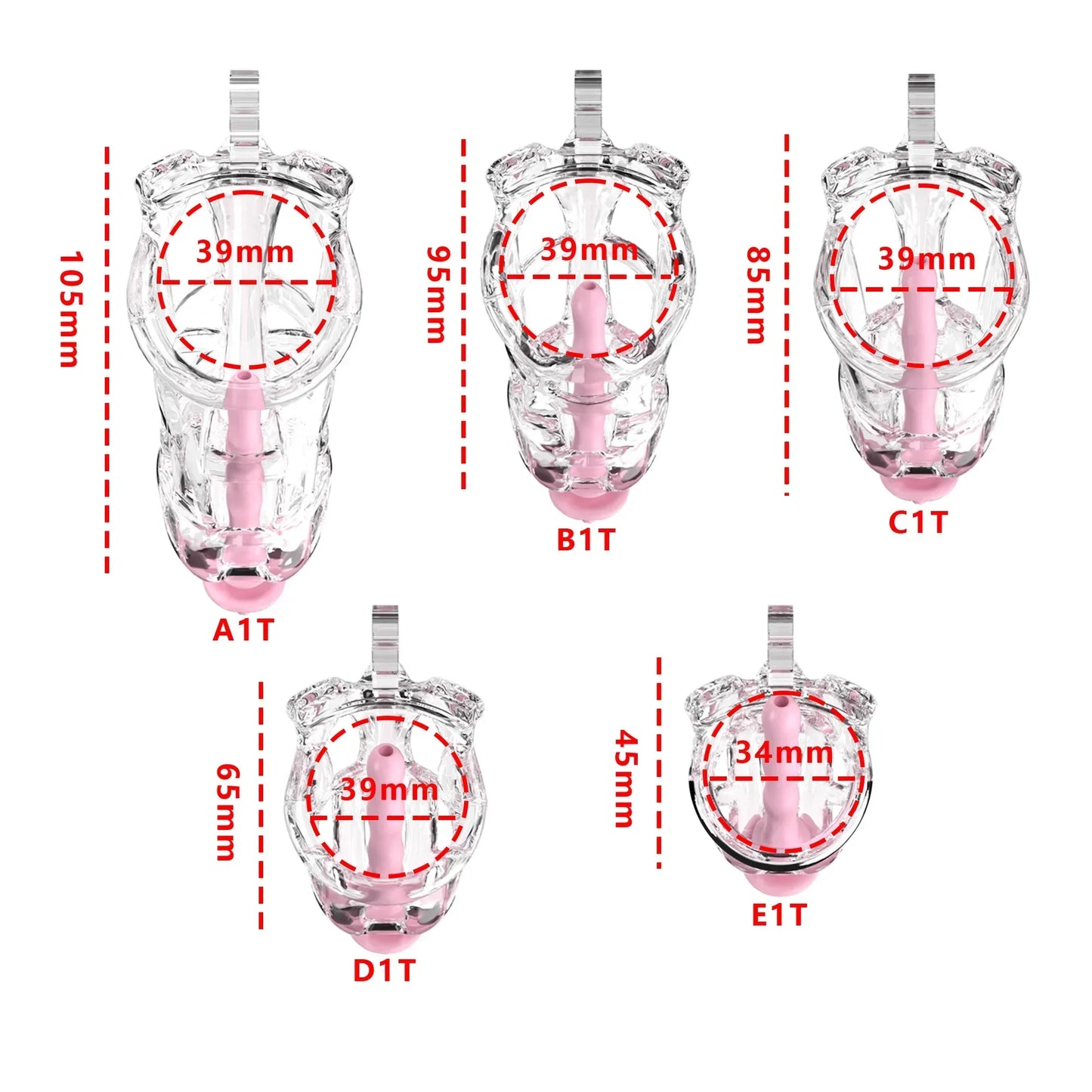 Male Chastity Cage Sex Toys Discreet Sissy Femboy Chastity Cock Cage Device 정조대 Penis Rings Male With 5 Sizes Men's Adult Goods