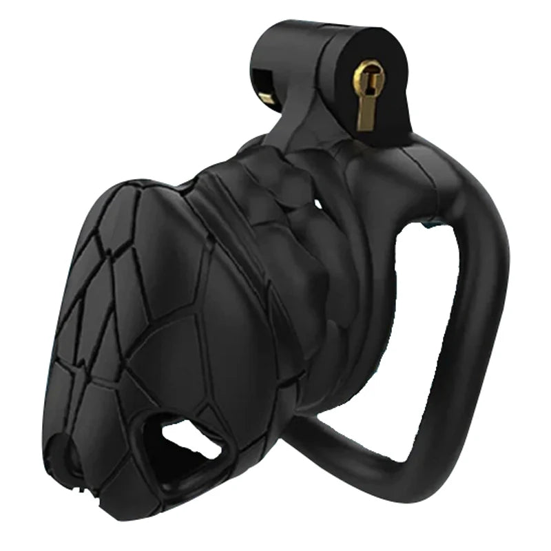 Male Chastity Cages Device With  4 Cock Rings Set Penis Cage Lock Trainer Bondage Belt Slave Sex Toy For Man
