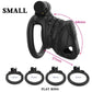 Male Chastity Cages Device With  4 Cock Rings Set Penis Cage Lock Trainer Bondage Belt Slave Sex Toy For Man