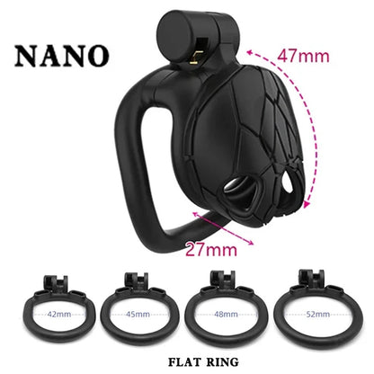 Male Chastity Cages Device With  4 Cock Rings Set Penis Cage Lock Trainer Bondage Belt Slave Sex Toy For Man