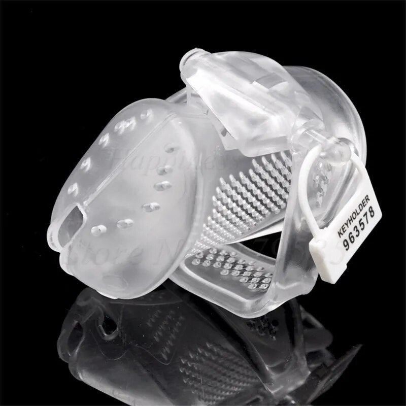 3D Male Chastity Device 5 plastic locks Penis Rings