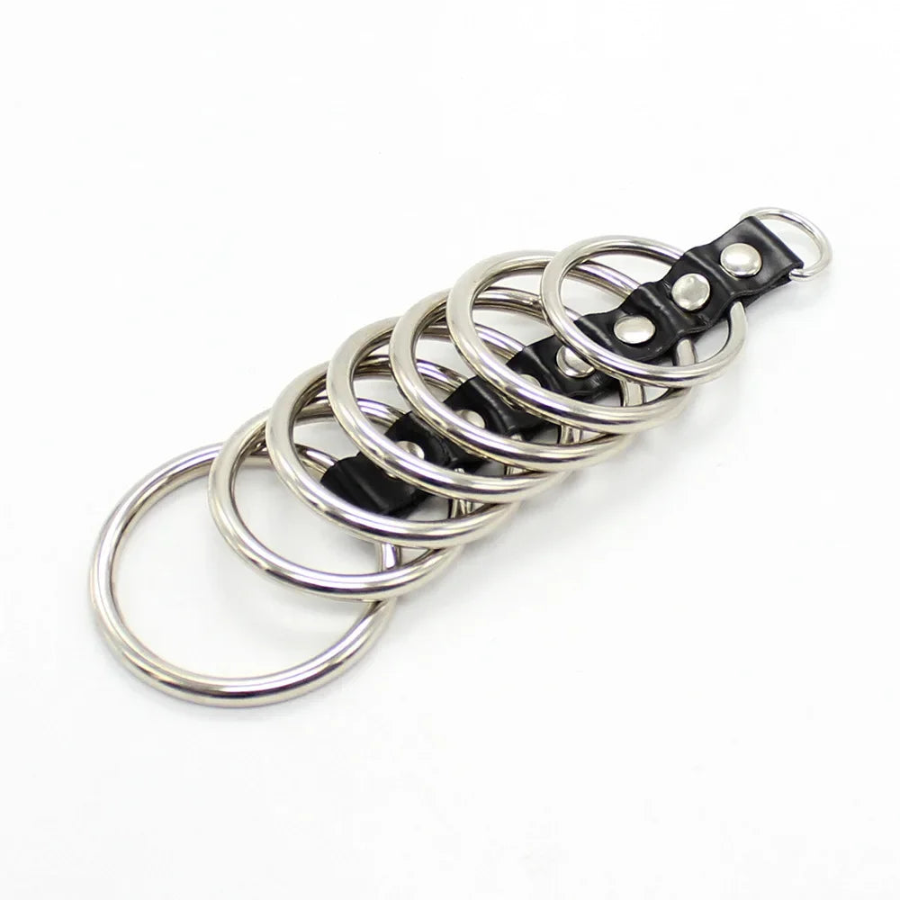 Male Chastity Devices Strict Leather Gates of Hell Lasting erection Cock Ring delay balls Loop bold penis extend sex toys