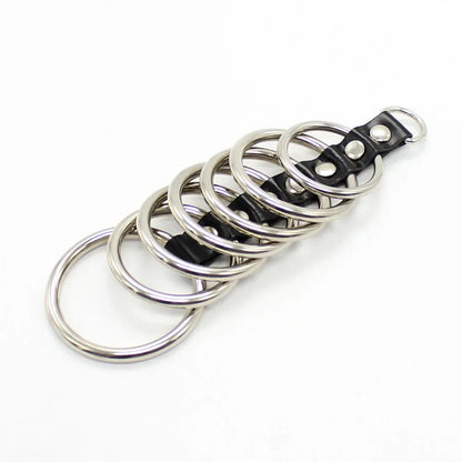 Male Chastity Devices Strict Leather Gates of Hell Lasting erection Cock Ring delay balls Loop bold penis extend sex toys