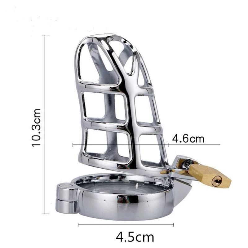 Male Chastity Penis Cage Cock Cage Metal CBT Slave BDSM Bondage Device Adult Game Sex Toys for Men Ball Stretcher Cock Ring