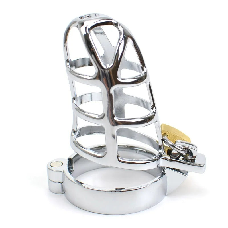 Male Chastity Penis Cage Cock Cage Metal CBT Slave BDSM Bondage Device Adult Game Sex Toys for Men Ball Stretcher Cock Ring
