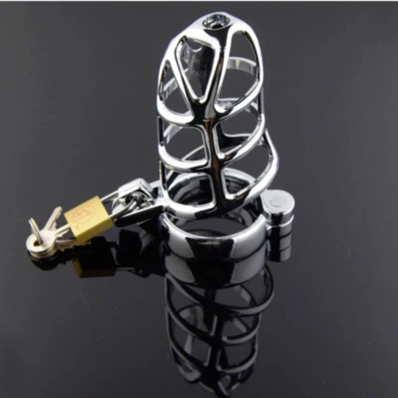 Male Chastity Penis Cage Cock Cage Metal CBT Slave BDSM Bondage Device Adult Game Sex Toys for Men Ball Stretcher Cock Ring