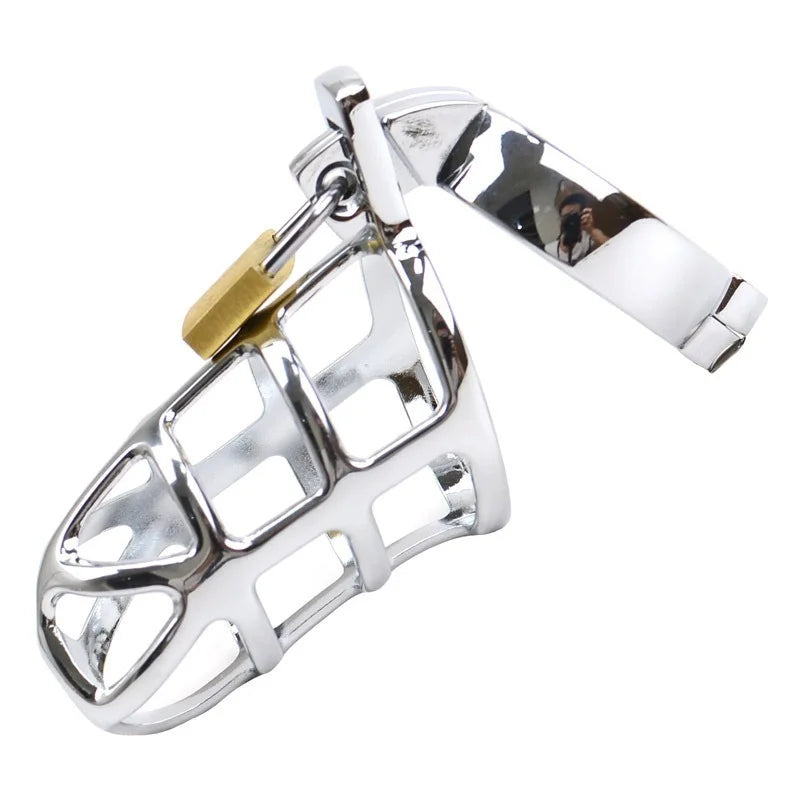 Male Chastity Penis Cage Cock Cage Metal CBT Slave BDSM Bondage Device Adult Game Sex Toys for Men Ball Stretcher Cock Ring