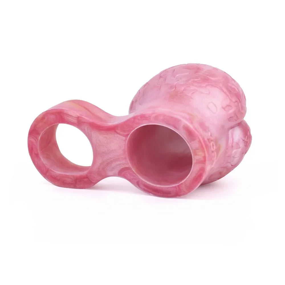 Male Delay Ejaculation Semen Lock Ring Dog Knot Ring Sleeve Silicone Penis Ring Chastity Lock Penis Enlargement Sex Toys for Men
