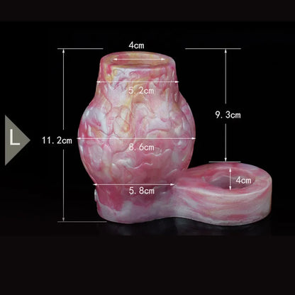 Male Delay Ejaculation Semen Lock Ring Dog Knot Ring Sleeve Silicone Penis Ring Chastity Lock Penis Enlargement Sex Toys for Men