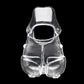 Male Electric Ball Stretcher Scrotum Pouch Time Delay E-stim Electro Shock Accessory Rubber Ring Chastity Cage Sex Tool for Man