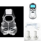 Male Electric Ball Stretcher Scrotum Pouch Time Delay E-stim Electro Shock Accessory Rubber Ring Chastity Cage Sex Tool for Man