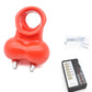 Male Electric Ball Stretcher Scrotum Pouch Time Delay E-stim Electro Shock Accessory Rubber Ring Chastity Cage Sex Tool for Man