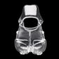 Male Electric Ball Stretcher Scrotum Pouch Time Delay E-stim Electro Shock Accessory Rubber Ring Chastity Cage Sex Tool for Man