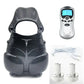 Male Electric Ball Stretcher Scrotum Pouch Time Delay E-stim Electro Shock Accessory Rubber Ring Chastity Cage Sex Tool for Man
