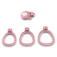 Male Flat Mini Chastity Cage Sex Toys Sissy Beginner Mini Penis Cage Belt with 3 Size Cock Rings Man TS Lock Men'S Adult Goods