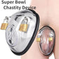 Male Fully Chastity Cage Ball Stretcher Ejaculation Delay Silicone Plastic Bowl Cage Sex Toy for Men Cockring Penis Ring Toy