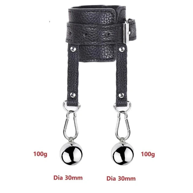 Male Heavy Duty Penis Ball Scrotum Stretcher Metal Ball Weight Penis CBT Testicle Cock Ring Delay Ejaculation Man Sex Toy