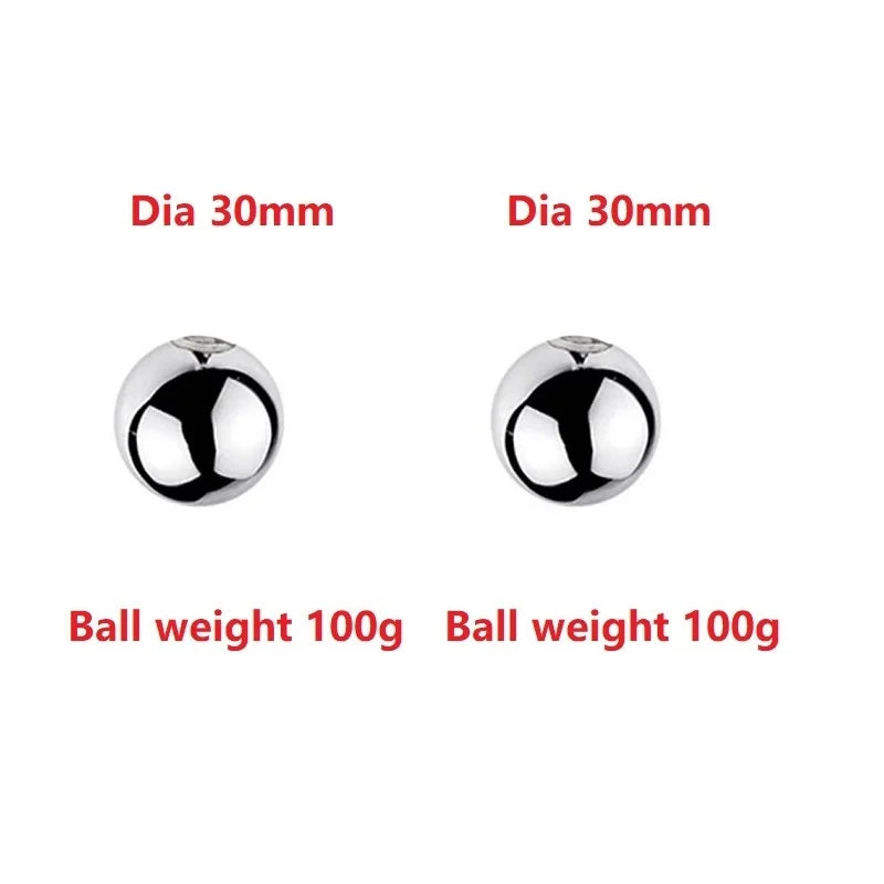 Male Heavy Duty Penis Ball Scrotum Stretcher Metal Ball Weight Penis CBT Testicle Cock Ring Delay Ejaculation Man Sex Toy