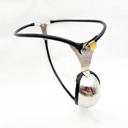 Male Invisible Chastity Belt Device Cock Cage with Poop Hole Adjustable Waist Desire Control Penis Bondage Adult Sex Toy for Man