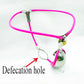 Male Invisible Chastity Belt Device Cock Cage with Poop Hole Adjustable Waist Desire Control Penis Bondage Adult Sex Toy for Man