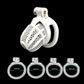 Male Lightweight Small Chastity Cage Device 4 Cock Rings Set Mini Penis Cage Ball Lock Bondage Trainer Belt Slave Sex Toy Man