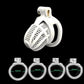 Male Lightweight Small Chastity Cage Device 4 Cock Rings Set Mini Penis Cage Ball Lock Training Belt Slave Sex Toy For Man