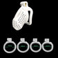 Male Lightweight Small Chastity Cage Device 4 Cock Rings Set Mini Penis Cage Ball Lock Training Belt Slave Sex Toy For Man