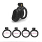 Male Lightweight Small Chastity Cage Device 4 Cock Rings Set Mini Penis Cage Ball Lock Training Belt Slave Sex Toy For Man