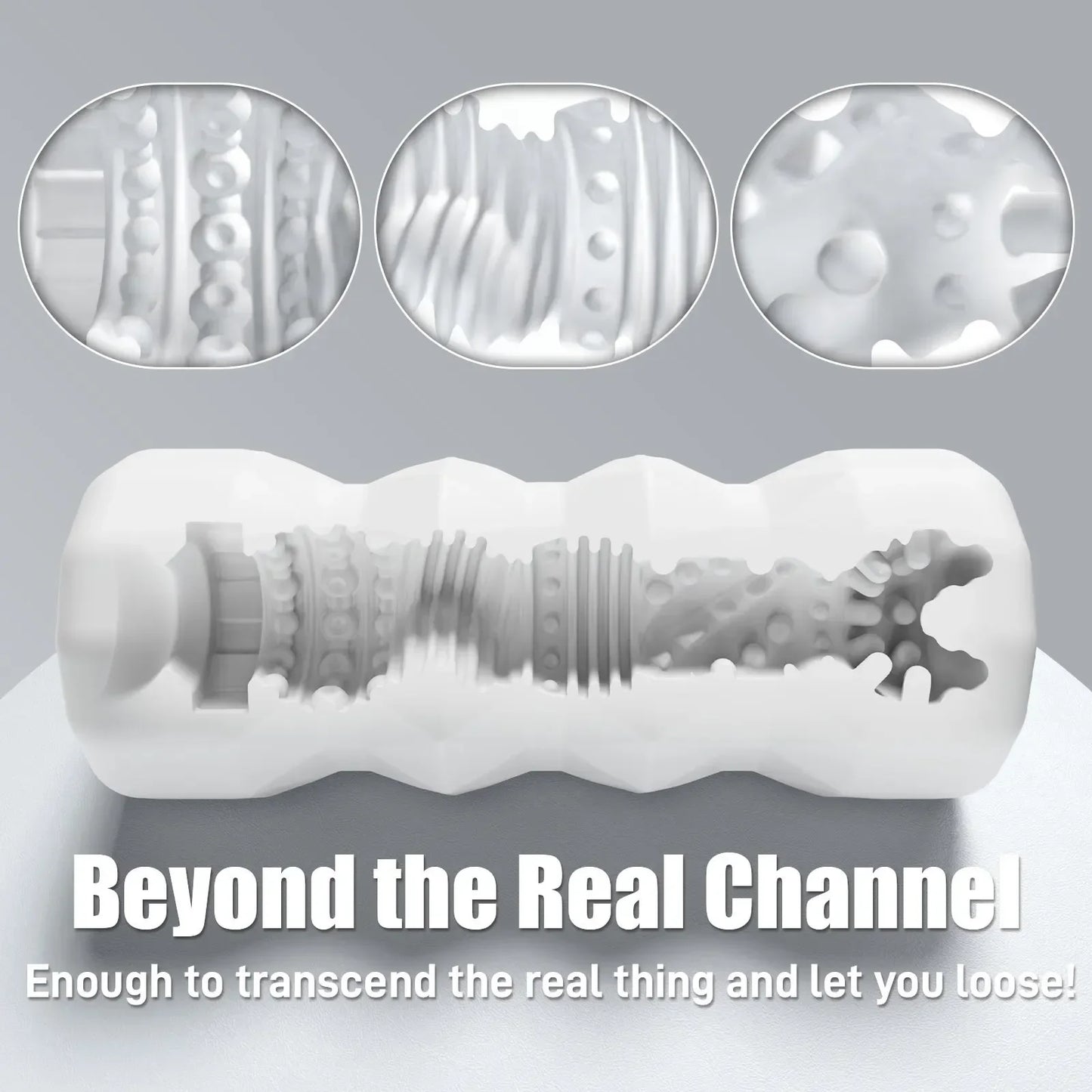 Male Masturbator Cup 3D Realistic Pocket Pussy Sleeve Stroker Textured Blowjob Reusable Soft Stretchy Adult Men Sex Toys