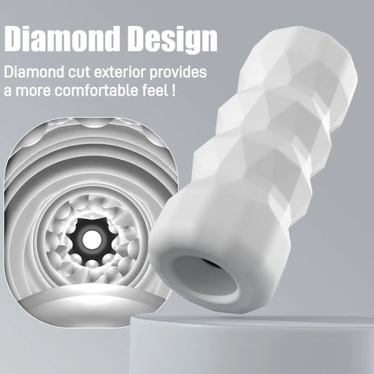 Male Masturbator Cup 3D Realistic Pocket Pussy Sleeve Stroker Textured Blowjob Reusable Soft Stretchy Adult Men Sex Toys