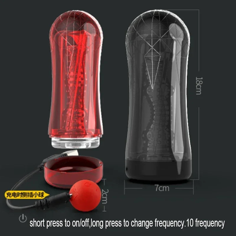 Male Masturbator Cup Soft Pussy Sex Toys Transparent Vagina Adult Endurance Exercise Sex Products Vacuum Pocket Cup for Men