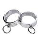 Male Metal Handcuffs Wrist Cuffs Cosplay Shackles Slave Restraint BDSM Bondage with Bridge Hooks Adult Games Sex Toy for Men