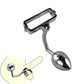Male Metal ball stretcher scrotum anal beads butt hook penis lock bondage ring fetish pendant weight BDSM sex toy for man