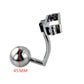 Male Metal ball stretcher scrotum anal beads butt hook penis lock bondage ring fetish pendant weight BDSM sex toy for man